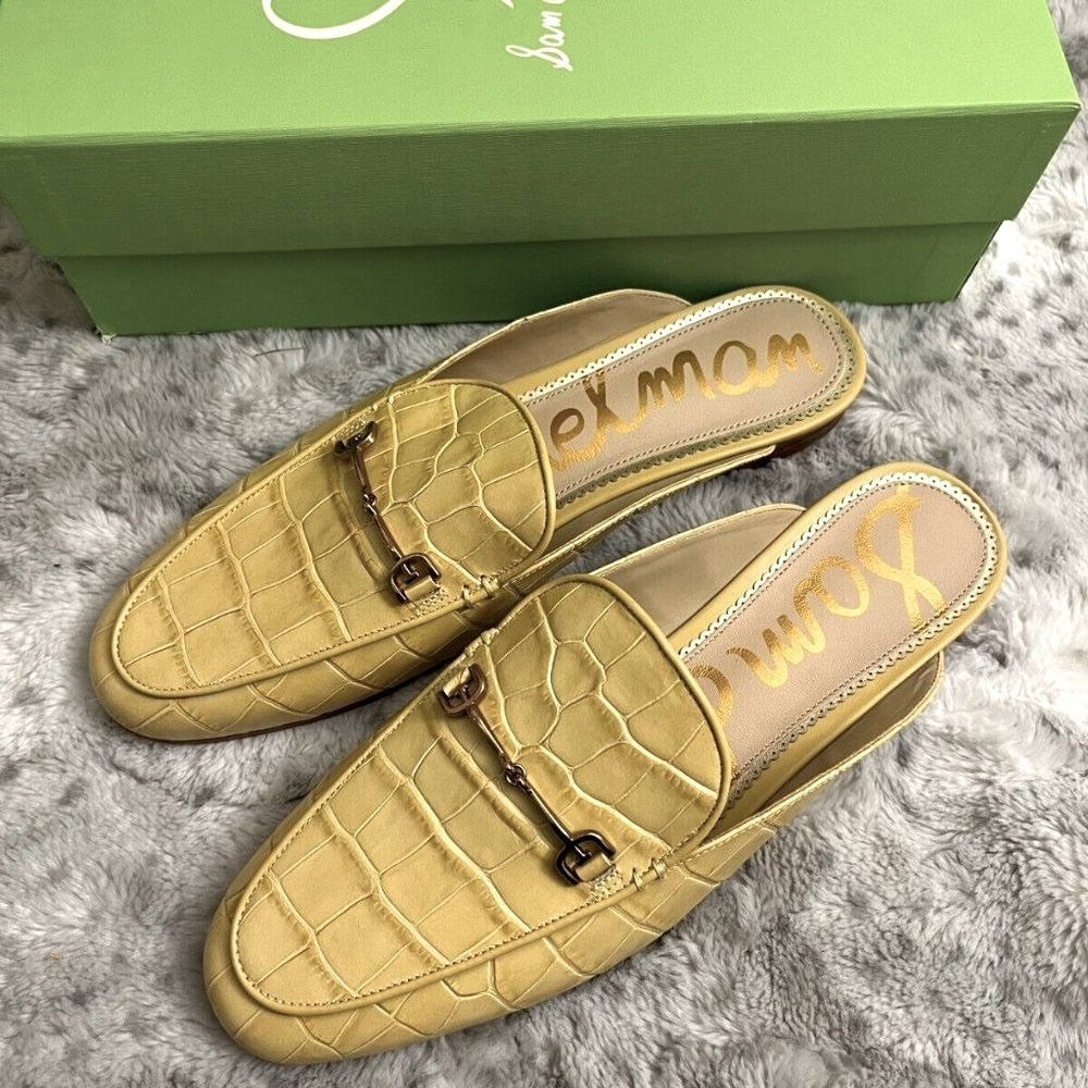 Sam Edelman Linnie Horsebit Embellished Mules MSRP$190 Perfect for Warm Seasons - Picture 3 of 14